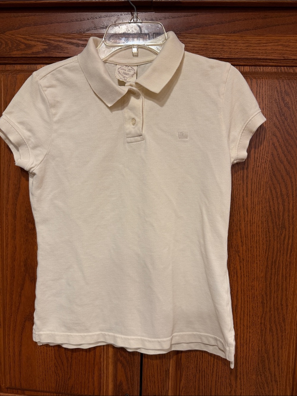 Ralph Lauren Women's Light Cream Short Sleeve Polo -NWOT